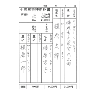 申込用紙