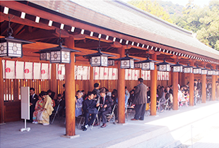 待合席の様子